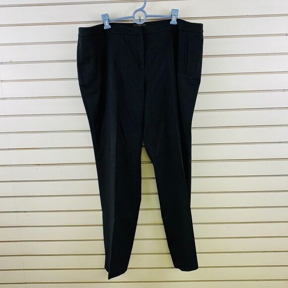 Womens 20W‎ Fenn Wright Manson Dress Pants Charcoal Gray Plaid 32" Inseam - Picture 2 of 5